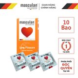 Sản Phẩm Chính Hãng Loại 1 - Bao Su Cao Cấp Masculan Long Pleasure Kéo Dài Thời Gian - Hộp 10 Cái 10 - ôm sát cảm giác t