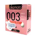 Bản Nhập Khẩu Cao Cấp - Bao Su Okamoto 0.03 Hyaluronic Acid Siêu Mỏng Hộp 3 Chiếc, giao hàng kín đáo