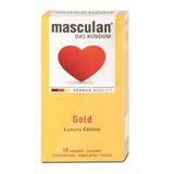 Hàng Nội Địa Cao Cấp - Bao Su Cao Cấp Masculan Gold Mỏng Trơn Hương Vani Của Đức H10 10 - ôm sát cảm giác thật, giao hàn