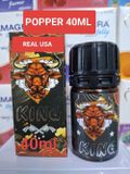 Dòng Cao Cấp Chính Hãng - Dung Dịch Hít Thư Giãn 40ml real usa, cực mạnh, phê kéo dài KING - hương dịu, dùng cho cả nam 