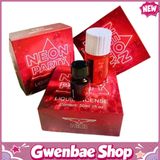 Chai Hít Bao Phê Tăng Khoái Cảm Kích Thích Combo Popper Neon Party Đỏ Dạ Quang 50ml Chính Hãng Mỹ Chai 40ml + 10ml - Gwenshop Chính Hãng