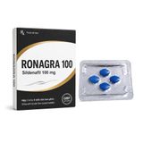 Dòng Cao Cấp Chính Hãng - Viên hỗ trợ tăng cường sinh lý nam Ronagra 100 4 Viên Sildenafil 100 mg - hàng nhập khẩu, dùng