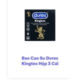 Phiên Bản Chính Hãng - Bao Su Cao Cấp durex hộp 3 cái, mẫu 2 3 - ôm sát cảm giác thật, giao hàng kín đáo