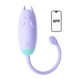 Dòng Cao Cấp Chính Hãng - Thiết Bị Massage Rung Lai Le Mi Hu Mao điều khiển qua APP điện thoạiHana Vibrator - nhiều chế 