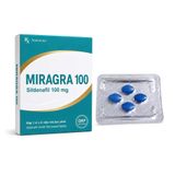 Hàng Chuẩn Nhập Khẩu - Viên hỗ trợ tăng cường sinh lý nam Miragra 100 4 Viên Sildenafil 100 mg - hàng nhập khẩu, dùng th