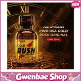 Chai Hít Kích Thích Bao Phê Tăng Khoái Cảm tăng khoái cảm Popper PWD USA Gold Rush Original - Chai 30ml - Gwenshop Chính Hãng