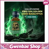 Chai Hít Kích Thích Bao Phê Tăng Khoái Cảm tăng khoái cảm Popper PWD USA Golden Cock Eucalyptus - Chai 30ml - Gwenshop Chính Hãng