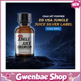 Chai Hít Kích Thích Bao Phê Tăng Khoái Cảm tăng khoái cảm Popper DS USA Jungle Juice Silver Label - Chai 30ml - Gwenshop Chính Hãng