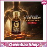 Chai Hít Kích Thích Bao Phê Tăng Khoái Cảm tăng khoái cảm Popper DS USA Golden Cock Original - Chai 30ml - Gwenshop Chính Hãng