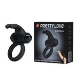 Phiên Bản Chính Hãng - Vòng Silicon Hỗ Trợ Dương Vật Rung Prerrty Love Eudora PRETTY LOVE - nhiều chế độ, sạc pin tiện d