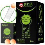 Hàng Chuẩn Nhập Khẩu - Bao Su Cao Cấp Viên Bi Trên Đầu Kéo Dài Thời Gian Baili Le 3cm - ôm sát cảm giác thật, giao hàng 