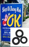 Vòng đeo dương vật,bộ 3 cái,3 kích thước, Cao Su co giãn tốt, cam kết không bị đứt 
