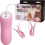 Sản Phẩm Chính Hãng Loại 1 - Kẹp Rung Núm Vú Sốc Điện Romantic Wave BAILE 3 intensities of electric simulation; 7 functi
