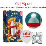 Phiên Bản Chính Hãng - Bao Su Cao Cấp OLO Rồng Lộn Vòng Gai Bi, Bcs Siêu Mỏng 0.01mm + Bi Mềm Silicon mẫu 2 - ôm sát cảm