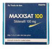 Bản Nhập Khẩu Cao Cấp - TViên uống hỗ trợ phái mạnh tăng bản lĩnh đàn ông Maxxsat 100mg hộp 1 vỉ x 4 viên Fourrts 1 vỉ x