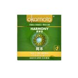 Sản Phẩm Chính Hãng Loại 1 - Bao Su Cao Cấp Okamoto Hamorny Mỏng Có Gân Sọc - ôm sát cảm giác thật, giao hàng kín đáo