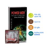 Sản Phẩm Chính Hãng Loại 1 - Bao Su Cao Cấp Power Men Cá Ngựa Gân Gai Kéo Dài Thời Gian 52mm - ôm sát cảm giác thật, gia