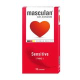 Hàng Nội Địa Cao Cấp - Bao Su Cao Cấp Loại Mỏng Cho Da Nhạy Cảm Masculan Sensitive Của Đức H10 mẫu 2 10 - ôm sát cảm giá