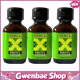 Chai Hít Tăng Khoái Cảm Kích Thích Bao Phê Chemical X Pentyl Poppers - 24ml - 3 Pack - Gwenshop Chính Hãng