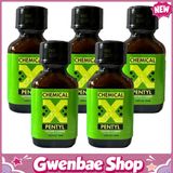Chai Hít Tăng Khoái Cảm Kích Thích Bao Phê Chemical X Pentyl Poppers - 24ml - 5 Pack - Gwenshop Chính Hãng