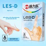 Les-D - Bao Cao Su Ngón Tay Beilile, Gai Mịn Làm Ấm Hộp 8 Cái Chính Hãng