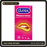 Bao cao su Durex Pleasuremax gân và gai hộp 12 chiếc chính hãng - có gai nổi, hộp 12 cái, có hương thơm - giao hàng che tên kín đáo