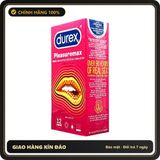 Bao cao su Durex Pleasuremax gân và gai hộp 12 chiếc chính hãng - có gai nổi, hộp 12 cái, có hương thơm - giao hàng che tên kín đáo