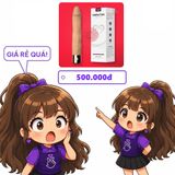 Dương vật giả cầm tay bẻ cong siêu rung Lilo Helen chính hãng - silicone y tế, chất liệu an toàn cho da, dễ vệ sinh - giao hàng che tên kín đáo