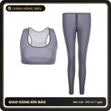 Trang Phục Yoga Bó Sát Xẻ Đáy Có Zip N237 Xám chính hãng - co giãn thoải mái, freesize, chất vải mềm mát - giao hàng che tên kín đáo