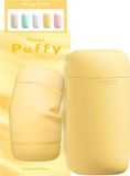 Âm Đạo Cốc Tenga Puffy Custard Yellow chính hãng - sạc USB, chất liệu an toàn cho da, dễ vệ sinh - giao hàng che tên kín hàng có sẵn