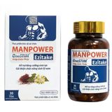 Viên uống Manpower Ezitake - Bổ thận, mạnh gân cốt, hỗ trợ sinh lực nam giới trưởng thành - mẫu mới