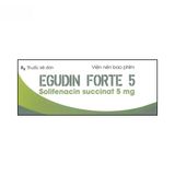 Viên uống EGUDIN FORTE 5mg - Điều trị bàng quang tăng hoạt và tiểu nhiều lần cho người trưởng thành