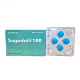 Viên uống Sagadafil 100mg - điều trị rối loạn cương dương cho nam giới trưởng thành - mẫu mới