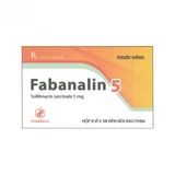 Viên uống Fabanalin 5mg - kiểm soát tiểu không tự chủ và tiểu nhiều lần cho người trưởng thành