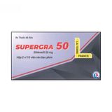 Viên uống Supergra 50mg - điều trị rối loạn sinh lý nam cho nam giới - giao nhanh
