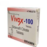 Viên uống Vivax-100 Brawn 100mg - điều trị rối loạn sinh lý nam cho nam giới trưởng thành - đóng gói kín