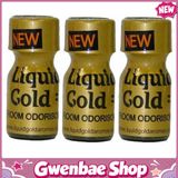Chai Hít Tăng Khoái Cảm Kích Thích Bao Phê Popper Liquid Gold Aroma - 10ml - 3 Pack - Gwenshop Chính Hãng