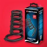Vòng đeo dương vật hình rọ silicon Pretty Love Rodrigo chính hãng - sạc USB, silicone mềm mại, chất liệu an toàn cho da - giao hàng che tên kín đáo