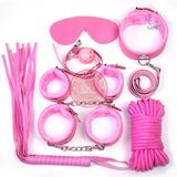 Bộ dụng cụ 7 món chơi bdsm Màu hồng chính hãng - chất liệu an toàn cho da, dễ vệ sinh, êm ái khi dùng - giao hàng che tên kín đáo