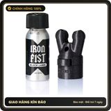 Popper Chính Hãng Tăng Cảm Xúc Cho Cuộc Yêu Sniff it Combo! Iron Fist Poppers Black Label 24ml with Poppers Booster Cap XTRM Double Small Black LEAK PROOF - Snapshop Chính Hãng