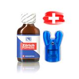 Popper Nhập Khẩu Giúp Thả Lỏng Và Dễ Chịu Sniff it Zürich-Combo! Zürich Poppers 24ml mit Poppers Booster Cap XTRM Double Small Blue LEAK PROOF - Snapshop Chính Hãng