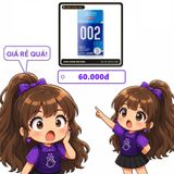 Bao cao su Jiuuy 002 Water Moisture siêu mỏng chính hãng - siêu mỏng 0.02mm, nhiều gel bôi trơn, hộp 10 cái - giao hàng che tên kín đáo
