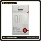 Bao cao su Jiuuy 002 Light Sensation siêu mỏng hộp 10 chiếc chính hãng - siêu mỏng 0.02mm, nhiều gel bôi trơn, hộp 10 cái - giao hàng che tên kín đáo