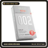 Bao cao su Jiuuy 002 Light Sensation siêu mỏng hộp 10 chiếc chính hãng - siêu mỏng 0.02mm, nhiều gel bôi trơn, hộp 10 cái - giao hàng che tên kín đáo