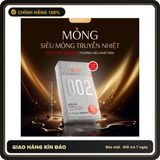 Bao cao su Jiuuy 002 Light Sensation siêu mỏng hộp 10 chiếc chính hãng - siêu mỏng 0.02mm, nhiều gel bôi trơn, hộp 10 cái - giao hàng che tên kín đáo