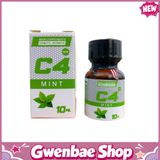 Chai Hít Cực Mạnh Lên Đỉnh Nhanh Popper C4 Mint 10ml hương thơm bạc hà cực mạnh (mới) Hàng Chuẩn - Gwenshop Chính Hãng