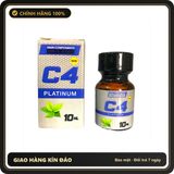Popper Chính Hãng Tăng Cảm Xúc Cho Cuộc Yêu Popper C4 platinum 10ml hương thơm bạc hà cực mạnh (Mới) - Snapshop Chính Hãng