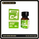 Tinh Dầu Hít Thư Giãn Dành Cho Người Lớn Popper C4 10ml Lemon Peach hương chanh đào cực phê (Mới) Hàng Chuẩn - Snapshop Chính Hãng