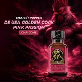 Nước Hoa Hít Tạo Hưng Phấn Cho Hai Người Popper DS USA Golden Cock Pink Passion - Chai 30ml - Snapshop Chính Hãng