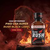 Tinh Dầu Hít Thư Giãn Dành Cho Người Lớn Popper PWD USA Super Rush Black Label - Chai 30ml Hàng Chuẩn - Snapshop Chính Hãng